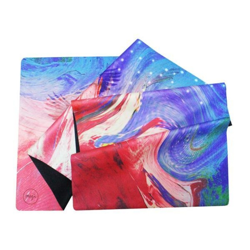 Suede & Natural Rubber Travel Yoga Mat - Bald Eagl